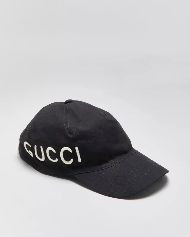 SS2015 Gucci Embroidered Canvas 'Loved' Velcro Baseball Cap - XL made by Gucci