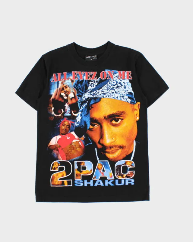 Vintage Jay's Rock Tupac All Eyez On Me Single Stitch Crewneck T-Shirt - M made by Rokit