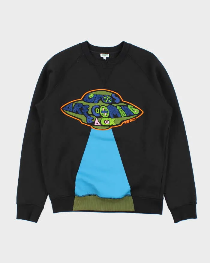 Kenzo UFO Textured Crewneck Sweatshirt - M sold by Rokit