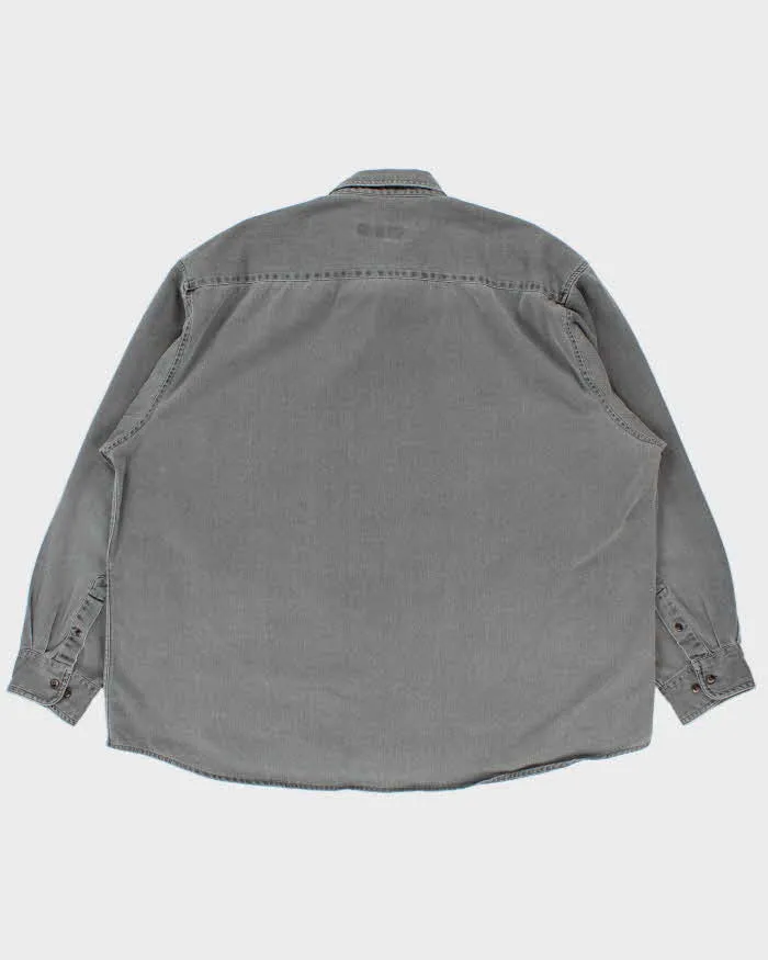 Vintage 1990s Oscar De La Renta Stonewash Denim Long Sleeve Shirt - XXL sold by Rokit product image thumbnail 2