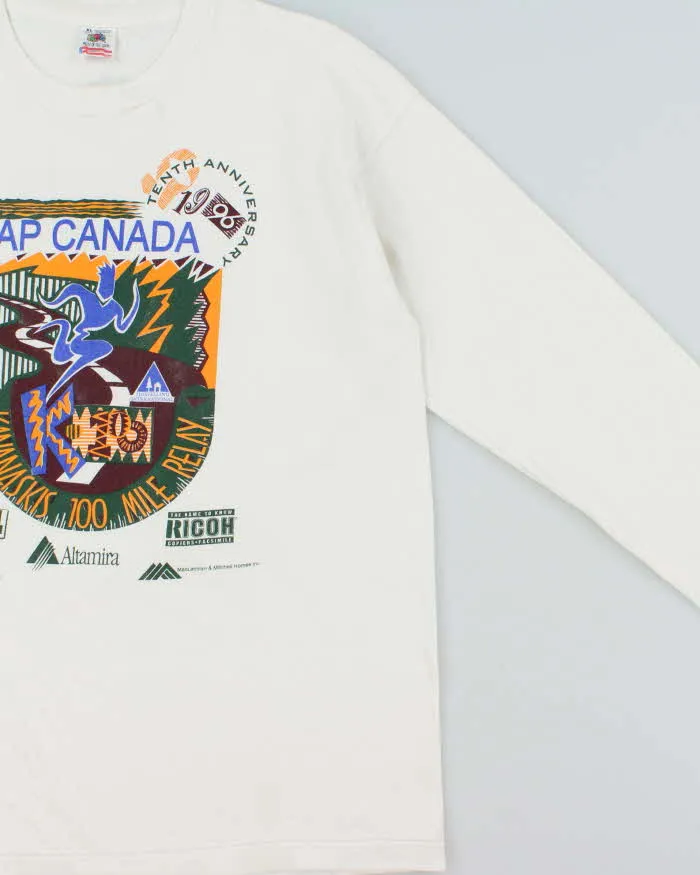 Vintage 1996 SAP Kananaskis 100 Mile Relay Single Stitch Made In USA Long Sleeve T-Shirt - XL sold by Rokit product image thumbnail 3