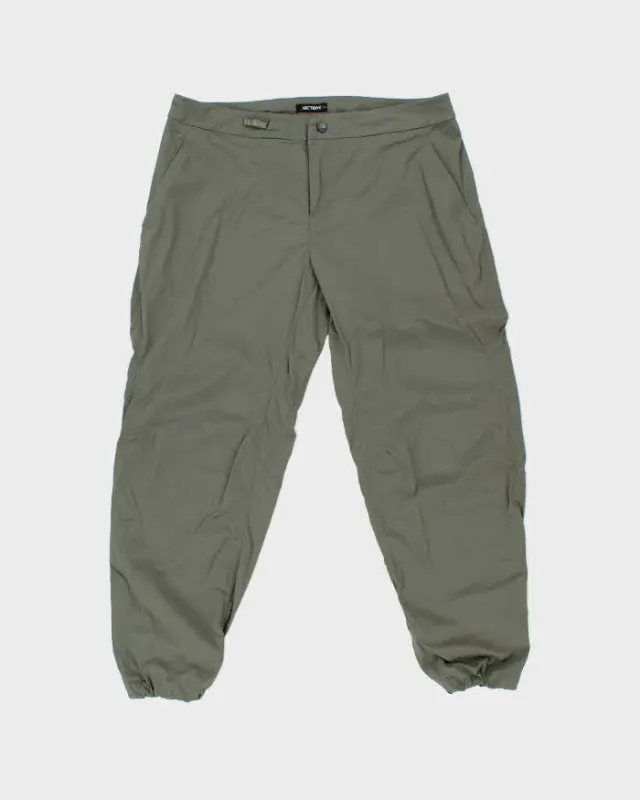 2022 Arc'teryx 'Acrople Jogger' Khaki Soft Shell Loose Fit Cuffed Technical Tracksuit Trousers - W36 L30 made by Arc'teryx