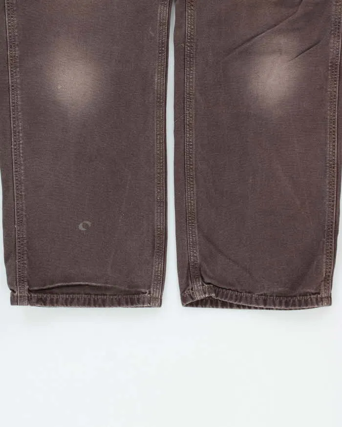 Vintage Carhartt B159 DKB Canvas Loose Fit Carpenter Trousers - W32 L29 sold by Rokit product image thumbnail 5
