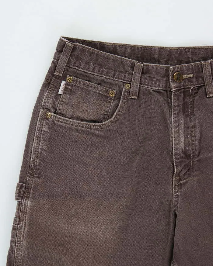 Vintage Carhartt B159 DKB Canvas Loose Fit Carpenter Trousers - W32 L29 sold by Rokit product image thumbnail 3