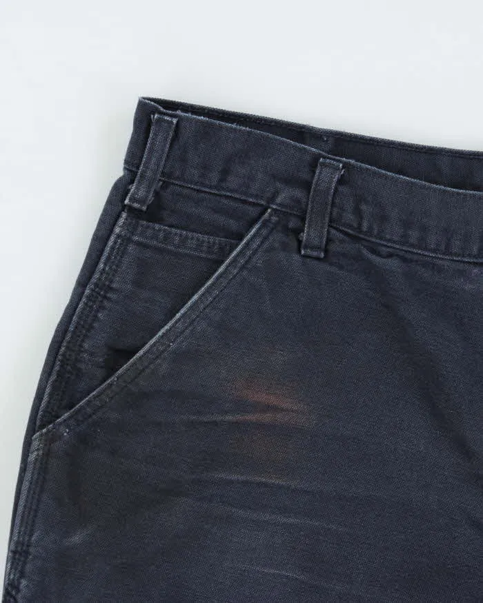 Vintage Carhartt B11 Midnight Canvas Loose Fit Distressed Carpenter Shorts - W38 sold by Rokit product image thumbnail 3