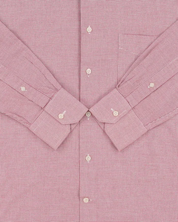 Vintage 1990s Balmain Houndstooth Check Long Sleeve Dress Shirt - M sold by Rokit product image thumbnail 4
