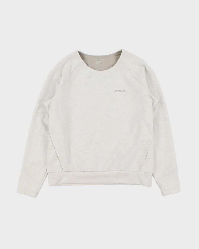 Vintage Arc'teryx Orla Marl Grey Women's Crewneck Technical Sweatshirt - XS sold by Rokit