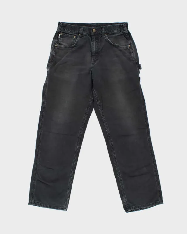 Vintage Carhartt B159 Canvas Loose Fit Carpenter Workwear Trousers - W32 L32 made by Carhartt