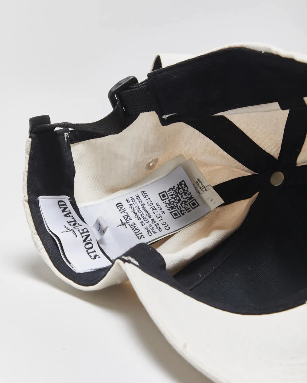 Stone Island Cream Embroidered Adjustable Baseball Cap - L sold by Rokit product image thumbnail 4
