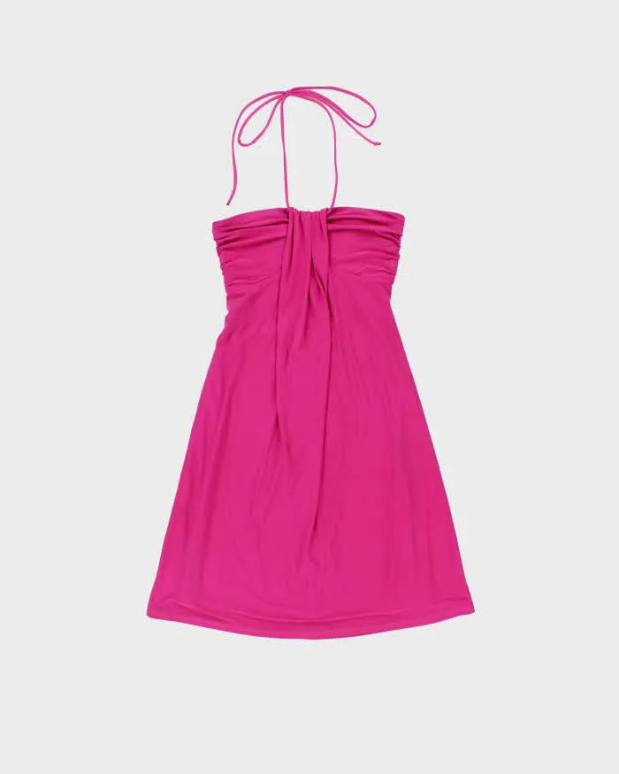 Vintage Y2k 2000s Le Chateau Halter Neck Mini Dress - XXS sold by Rokit