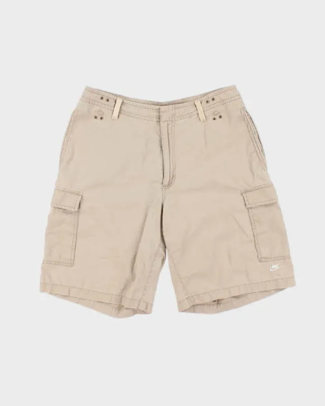 Vintage Y2K 00s Nike Canvas Baggy Cargo Shorts - W32 made by Nike
