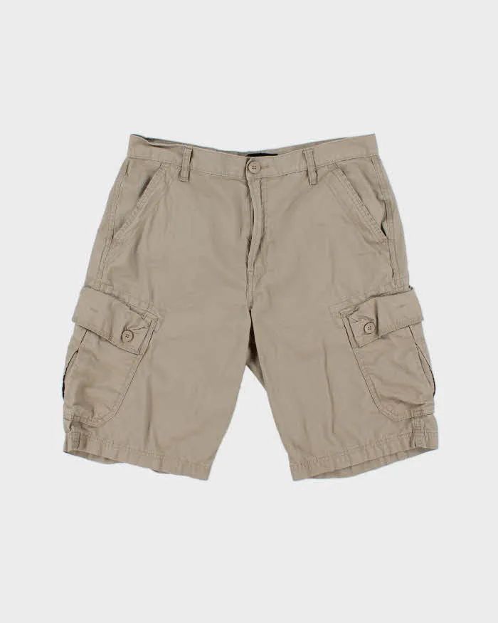 Vintage Calvin Klein Jeans Khaki Loose Fit Cargo Shorts - W32 sold by Rokit