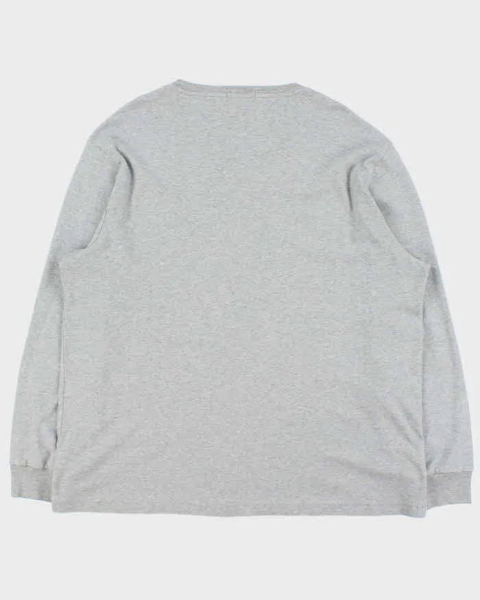 Vintage Polo Ralph Lauren Marl Grey Custom Slim Fit Long Sleeve T-Shirt - XXL sold by Rokit product image thumbnail 2