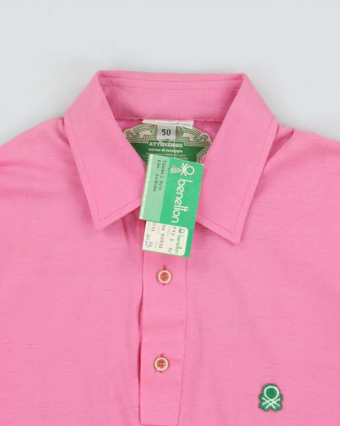 DSWT 1980s Benetton Single Stitch Short Sleeve Polo Shirt - M sold by Rokit product image thumbnail 5