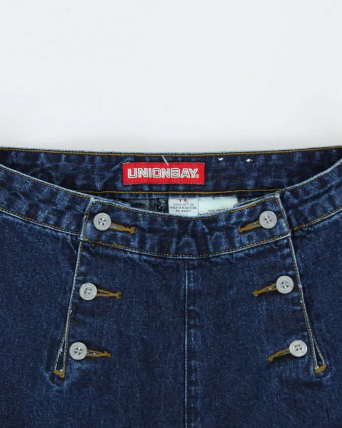 Vintage 1990s Union Bay Indigo Sailor Wide Leg Women's Denim Jeans - W28 L30 sold by Rokit product image thumbnail 3