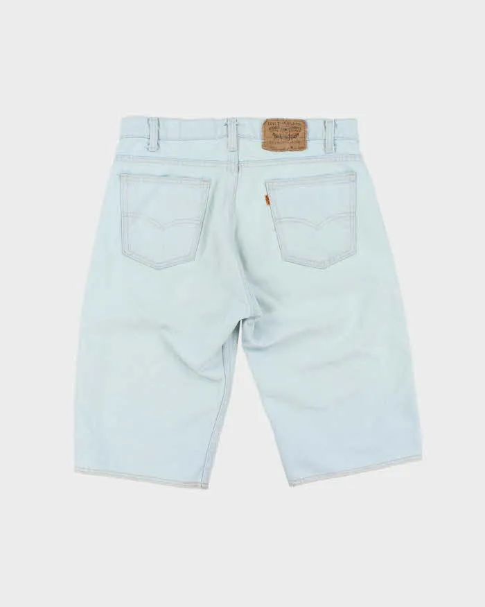 Vintage 1999 Levi's 505 Orange Tab Red Batwing Made In USA Denim Jorts - W33 sold by Rokit product image thumbnail 2