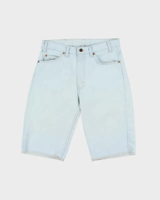 Vintage 1999 Levi's 505 Orange Tab Red Batwing Made In USA Denim Jorts - W33 made by Levi's