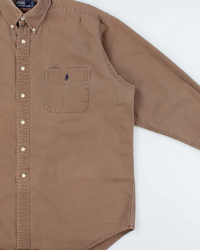 Vintage 1990s Polo Ralph Lauren Long Sleeve Denim Pocket Shirt - XL sold by Rokit product image thumbnail 3