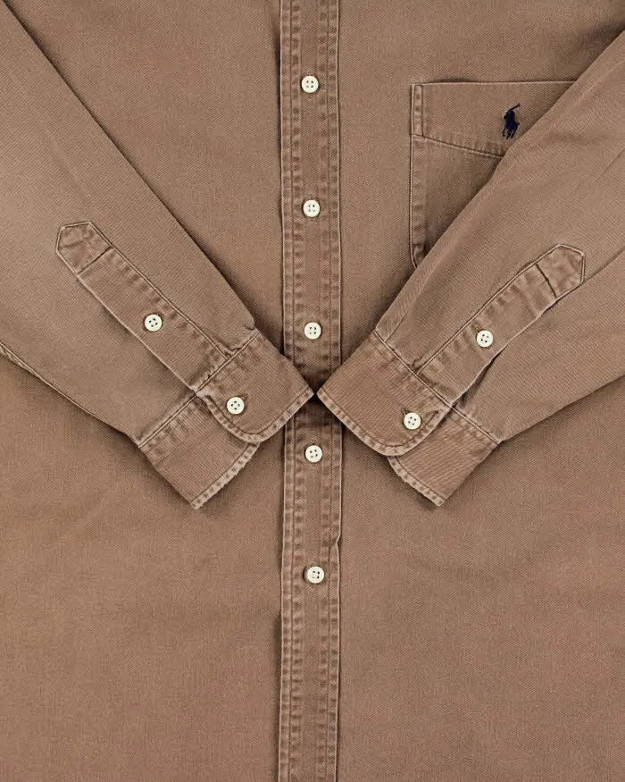 Vintage 1990s Polo Ralph Lauren Long Sleeve Denim Pocket Shirt - XL sold by Rokit product image thumbnail 4