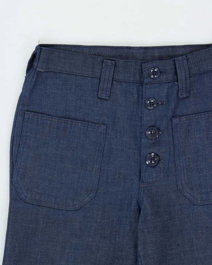 Vintage 1970s Wrangler Made In USA Women's High Waisted Bell Bottom Flared Lightweight Denim Jeans - W27 L32 sold by Rokit product image thumbnail 3