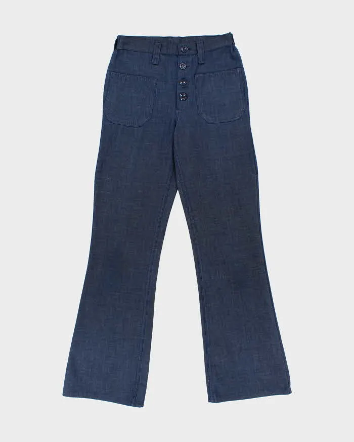 Vintage 1970s Wrangler Made In USA Women's High Waisted Bell Bottom Flared Lightweight Denim Jeans - W27 L32 sold by Rokit