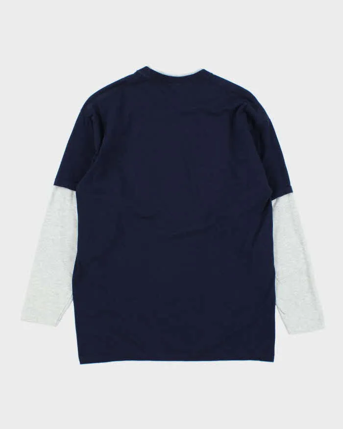 Vintage Y2K 00s Italia Futbol Double Layer Long Sleeve T-Shirt - M sold by Rokit product image thumbnail 2