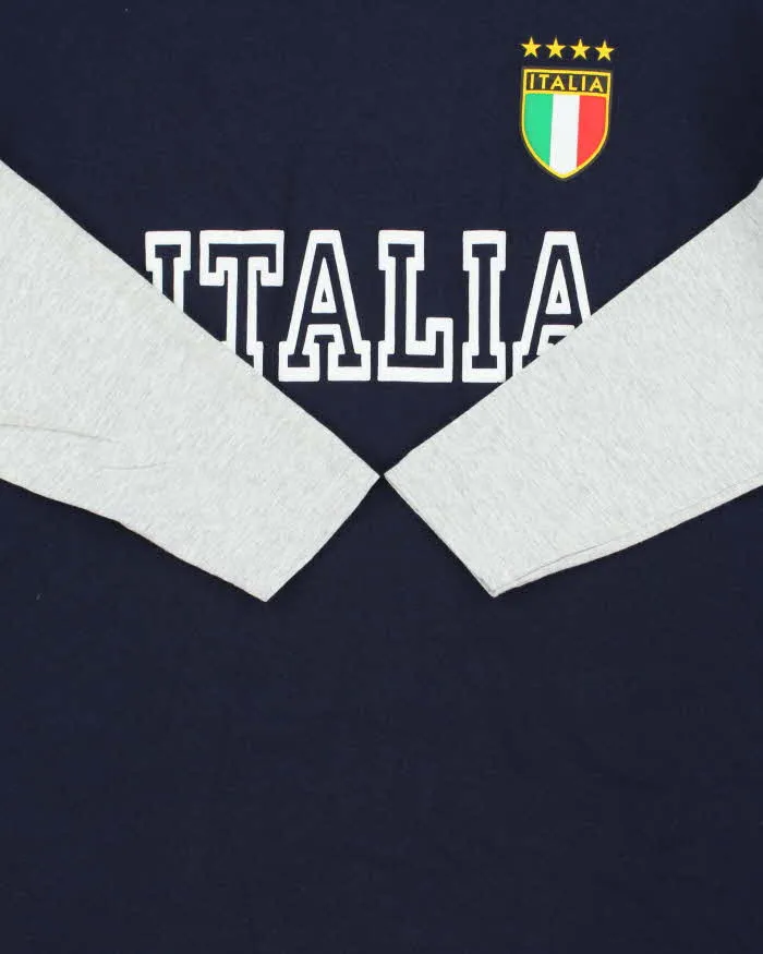 Vintage Y2K 00s Italia Futbol Double Layer Long Sleeve T-Shirt - M sold by Rokit product image thumbnail 4