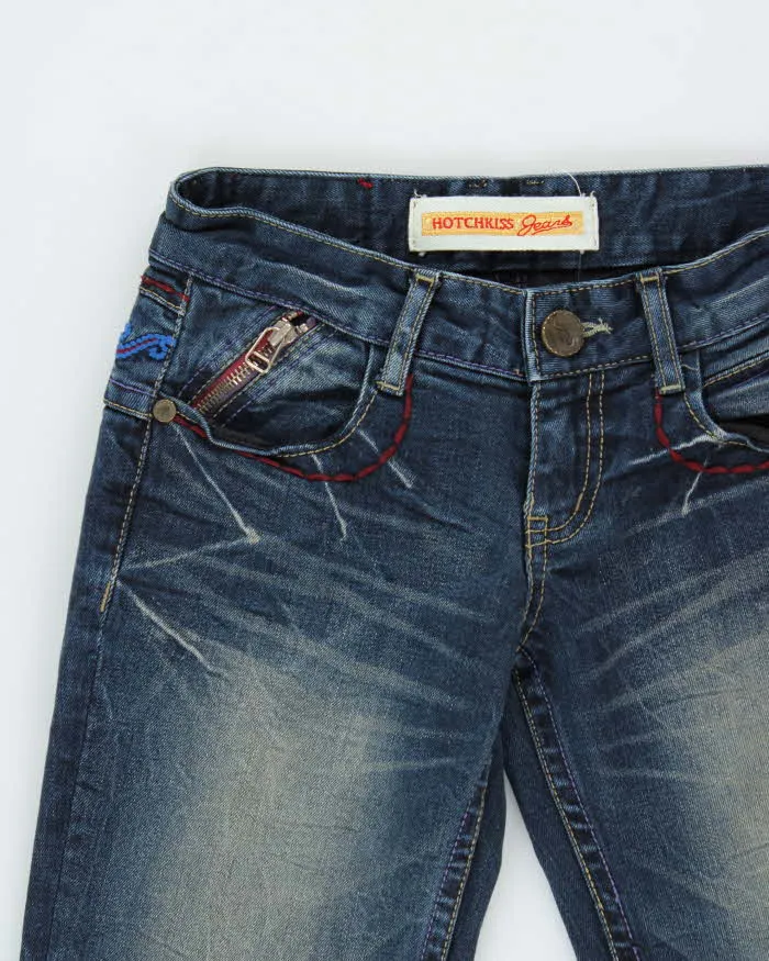 Vintage Y2K 00s Hotchkiss Women's Low Rise Japanese Denim Flared Jeans - W25 L30 sold by Rokit product image thumbnail 3