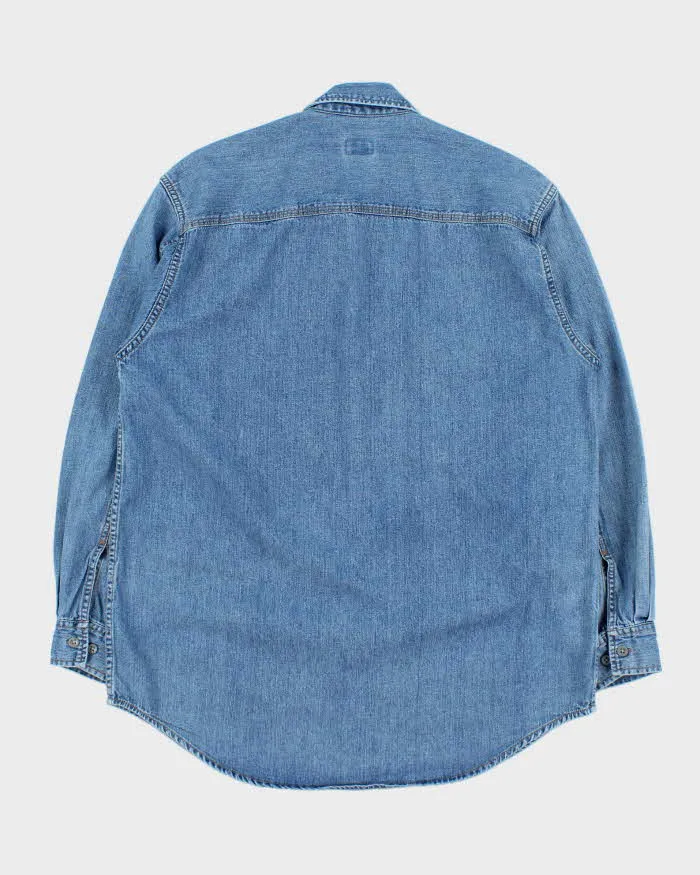 Vintage 1990s Calvin Klein Embroidered Long Sleeve Denim Shirt - S sold by Rokit product image thumbnail 2