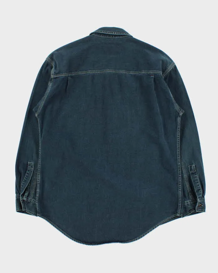 Vintage 1990s Levi's Dark Steel Wash Denim Long Sleeve Pocket Shirt - M sold by Rokit product image thumbnail 2