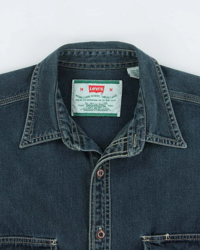 Vintage 1990s Levi's Dark Steel Wash Denim Long Sleeve Pocket Shirt - M sold by Rokit product image thumbnail 5