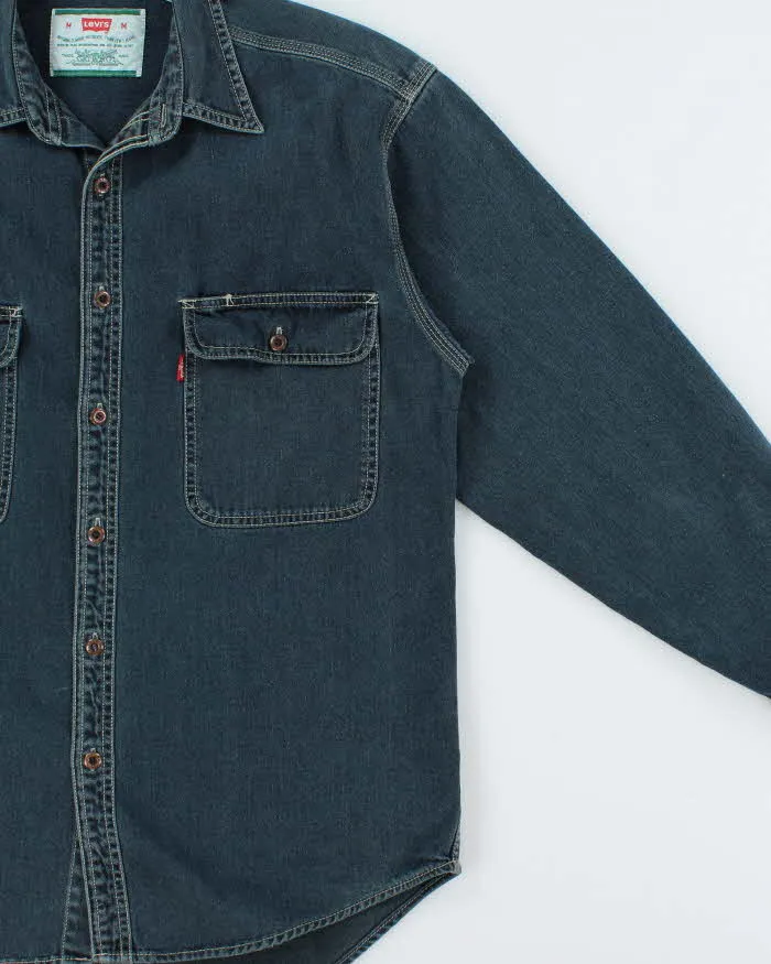 Vintage 1990s Levi's Dark Steel Wash Denim Long Sleeve Pocket Shirt - M sold by Rokit product image thumbnail 3
