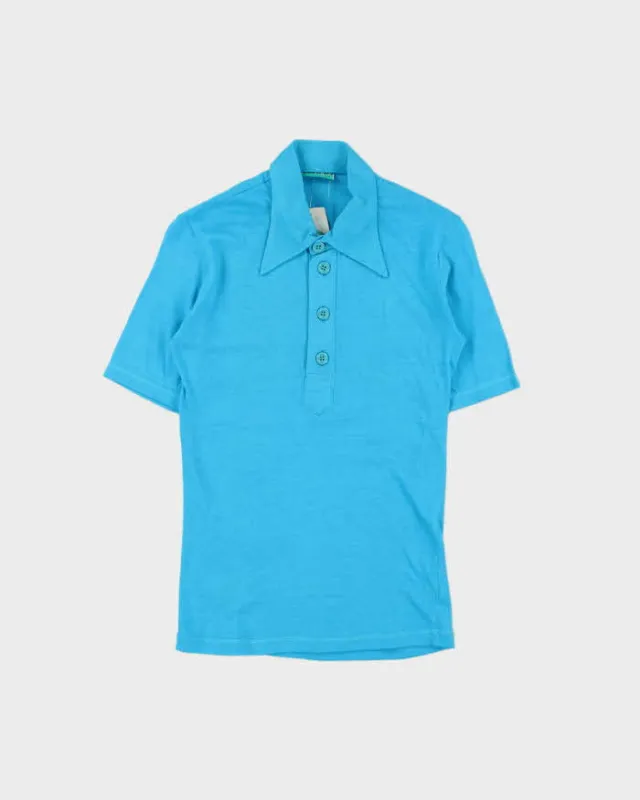 DSWT 1970s Benetton Short Sleeve Polo Shirt - S made by United Colors Of Benetton