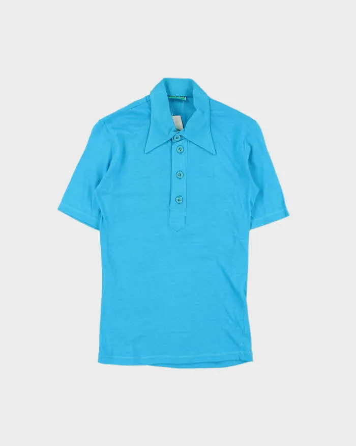 DSWT 1970s Benetton Short Sleeve Polo Shirt - S sold by Rokit