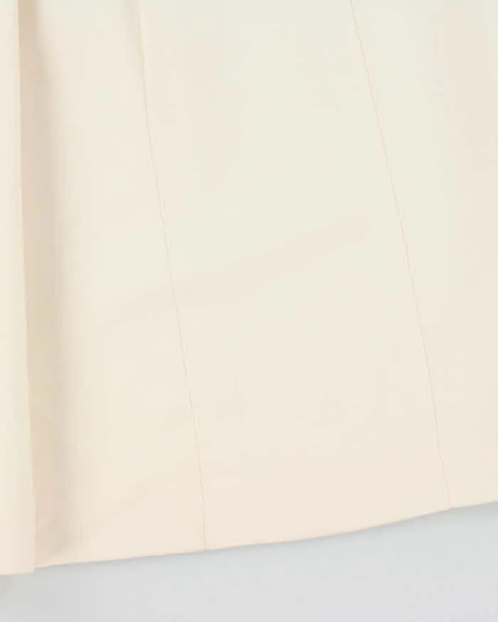 AW2022 Gucci Women's Ivory Silk Wool Blend Pleated Midi Skirt - S sold by Rokit product image thumbnail 3