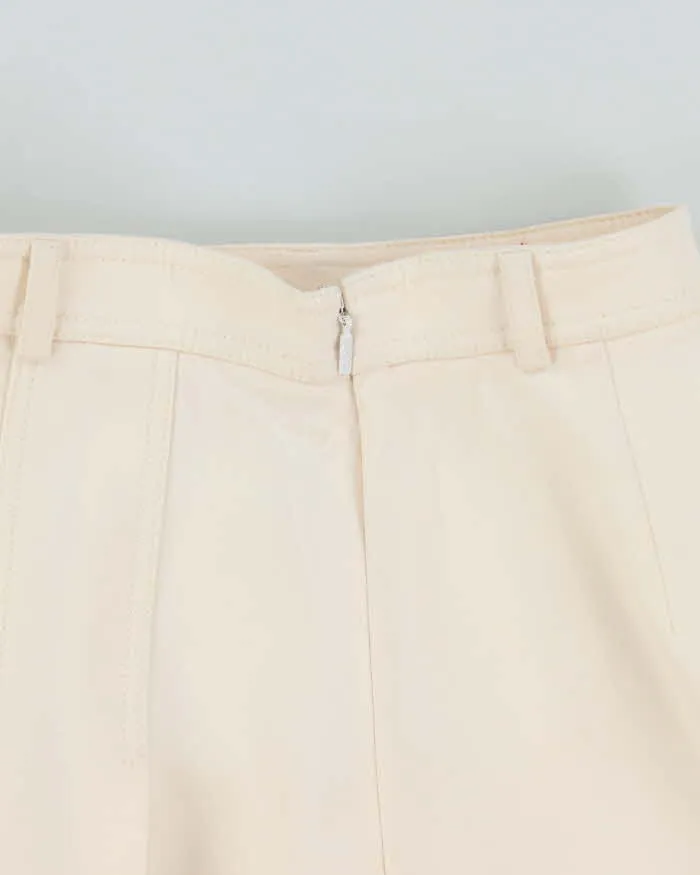 AW2022 Gucci Women's Ivory Silk Wool Blend Pleated Midi Skirt - S sold by Rokit product image thumbnail 5