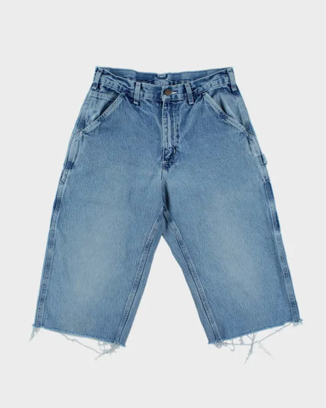 Vintage Carhartt B13 Dungaree Fit Distressed Denim Carpenter Jorts - W30 made by Carhartt