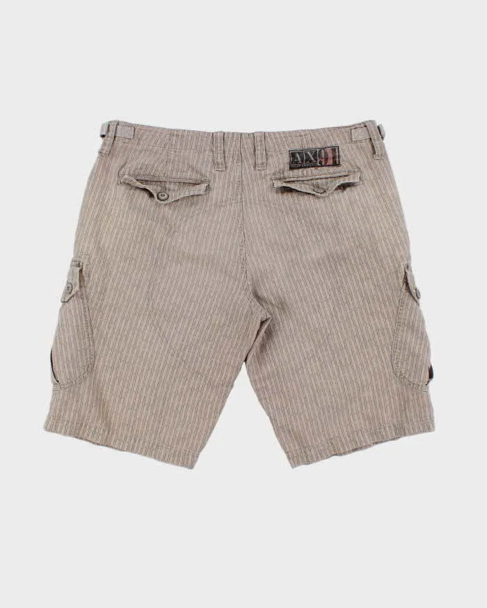 Vintage Y2K 00s Armani Exchange Patterned Relaxed Fit Cargo Shorts - W36 sold by Rokit product image thumbnail 2