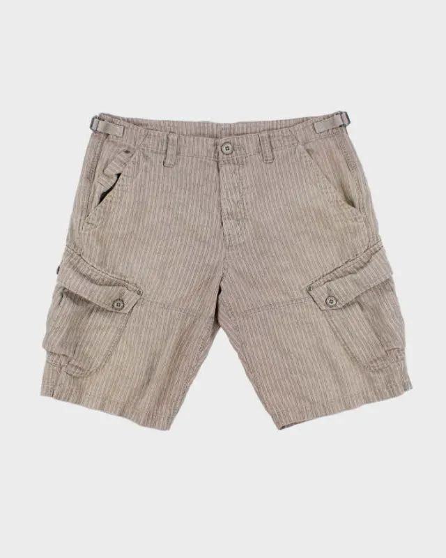 Vintage Y2K 00s Armani Exchange Patterned Relaxed Fit Cargo Shorts - W36 made by Giorgio Armani