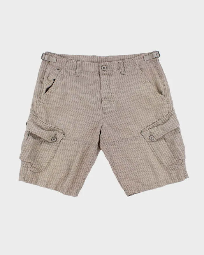 Vintage Y2K 00s Armani Exchange Patterned Relaxed Fit Cargo Shorts - W36 sold by Rokit