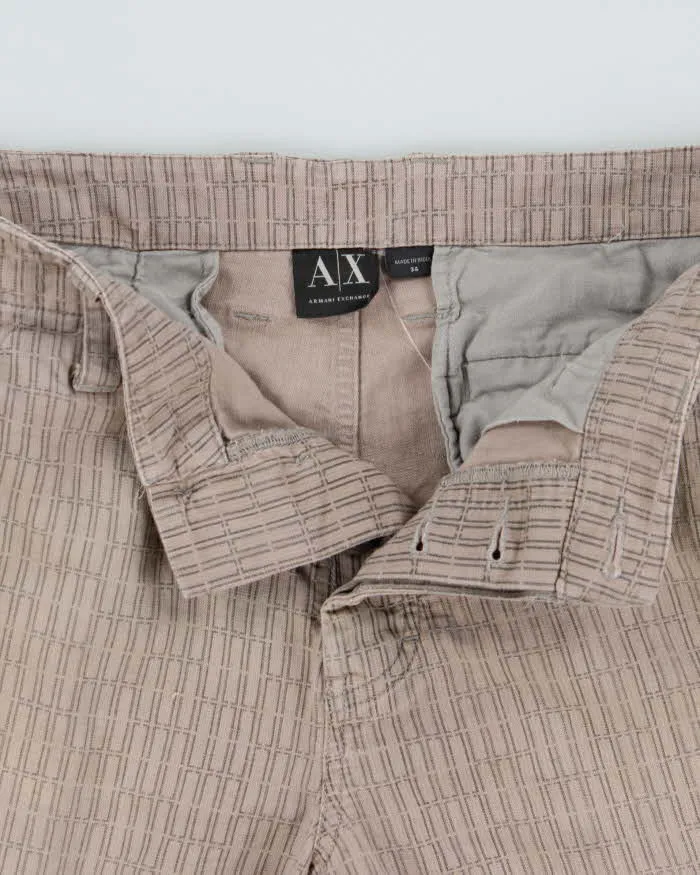 Vintage Y2K 00s Armani Exchange Patterned Relaxed Fit Cargo Shorts - W36 sold by Rokit product image thumbnail 5