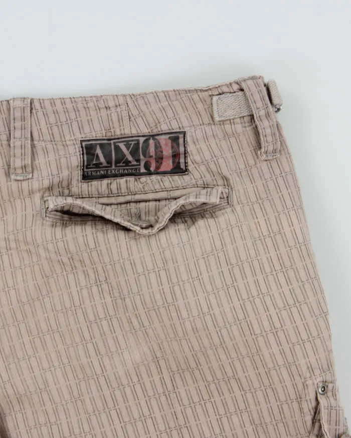 Vintage Y2K 00s Armani Exchange Patterned Relaxed Fit Cargo Shorts - W36 sold by Rokit product image thumbnail 4