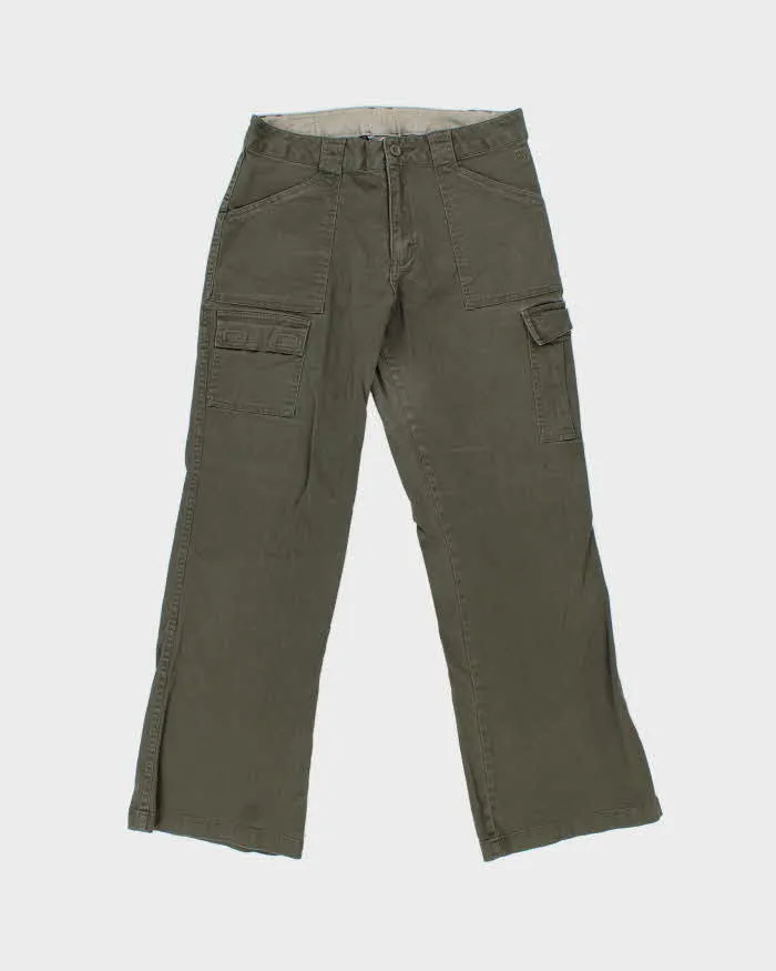 Vintage Y2K 00s The North Face A5 Series Women's Khaki Mid Rise Bootcut Canvas Cargo Trousers - W28 L30 sold by Rokit