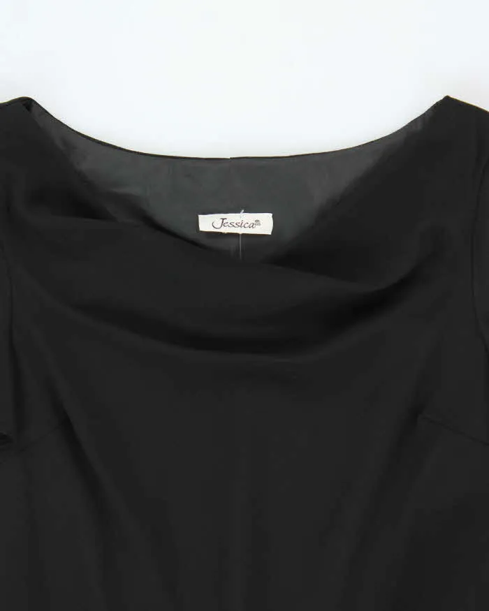 Vintage 1990s Jacob Cowl Neck Asymmetric Hem Dress - M sold by Rokit product image thumbnail 5
