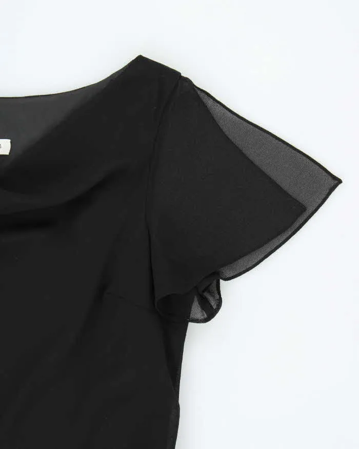 Vintage 1990s Jacob Cowl Neck Asymmetric Hem Dress - M sold by Rokit product image thumbnail 4