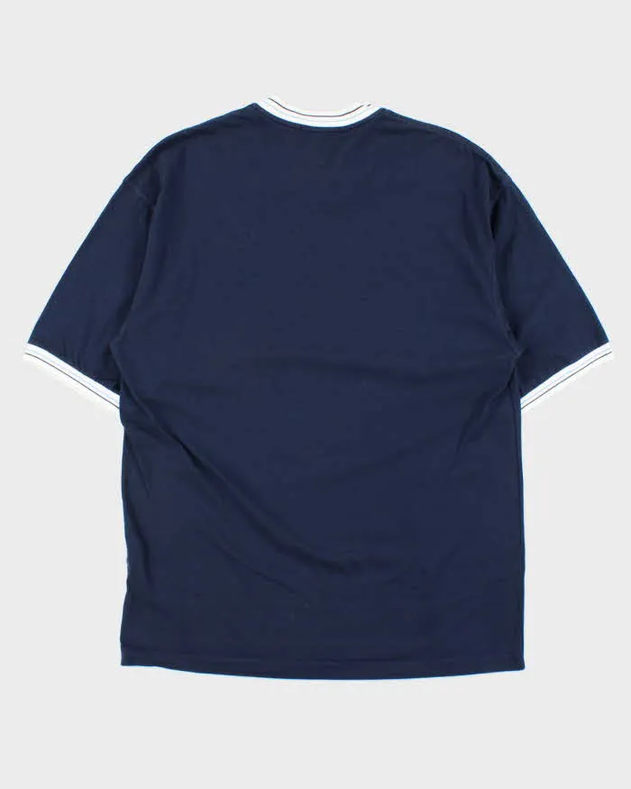 Vintage Y2K 00s Dunhill V-Neck Ribbed Cuff T-Shirt - L sold by Rokit product image thumbnail 2