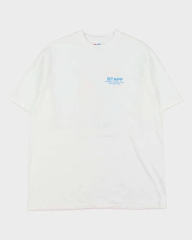 Vintage 1990s Hanes Beefy Surrey Parks And Recreation Single Stitch Made In USA T-shirt - XL made by Rokit