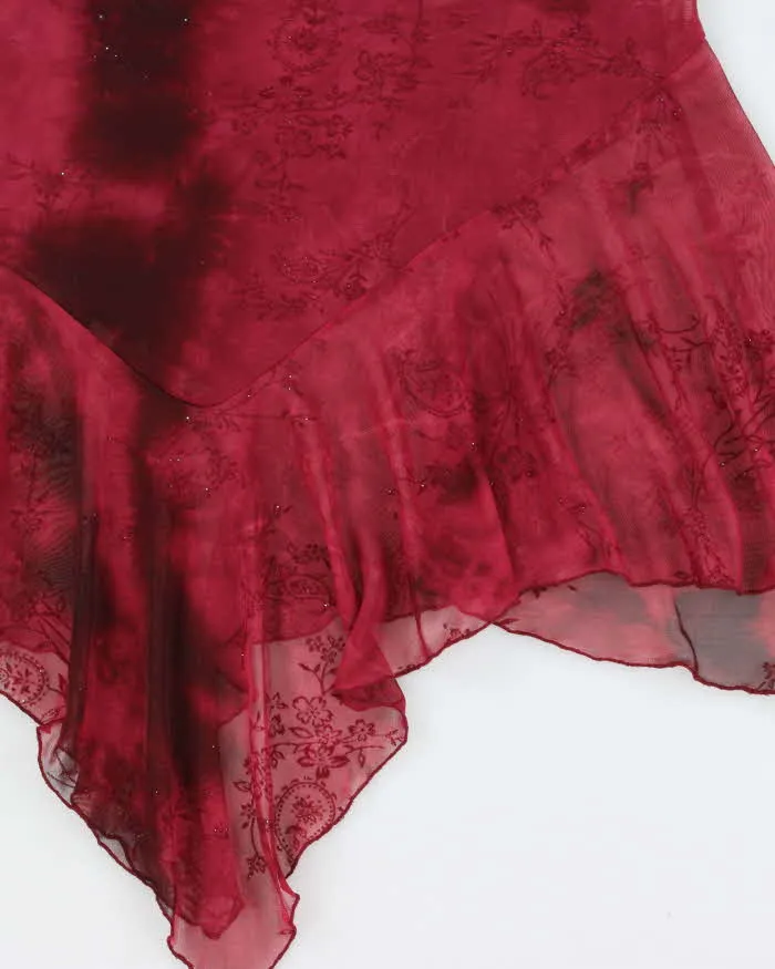 Vintage 1990s City Triangles Cowl Neck Handkerchief Hem Dress - S sold by Rokit product image thumbnail 4