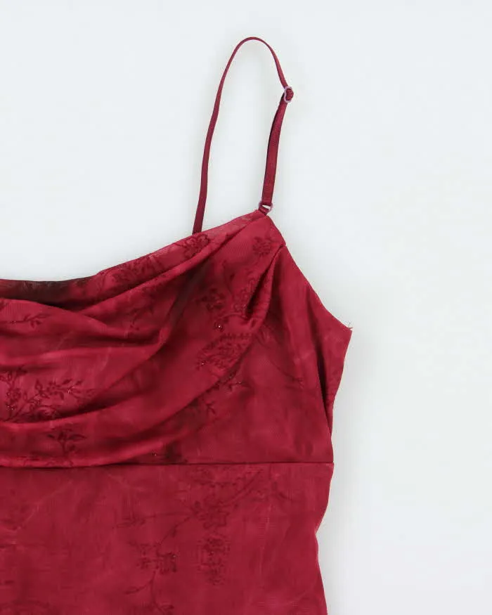 Vintage 1990s City Triangles Cowl Neck Handkerchief Hem Dress - S sold by Rokit product image thumbnail 3