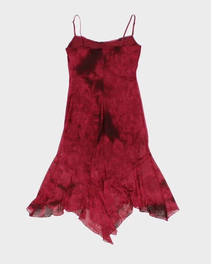 Vintage 1990s City Triangles Cowl Neck Handkerchief Hem Dress - S sold by Rokit product image thumbnail 2